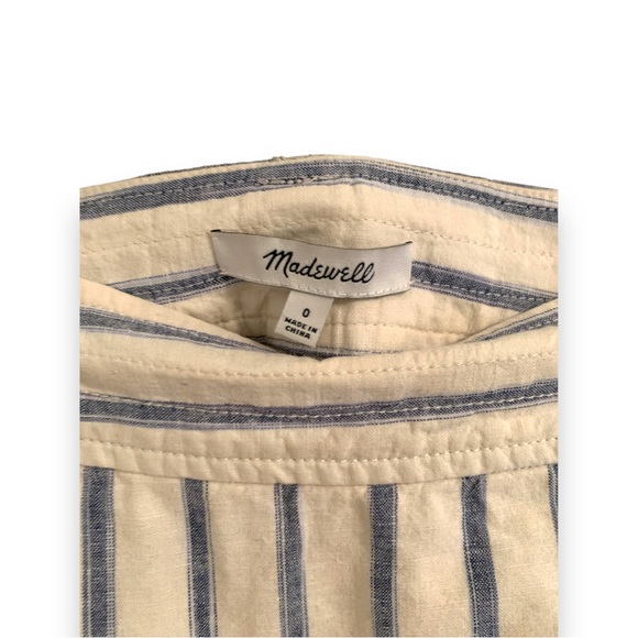 Madewell Layered Mini Skirt Linen Blend size 0 - Picture 4 of 5